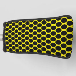 Bright Yellow with Black Dot Style Putter Cover