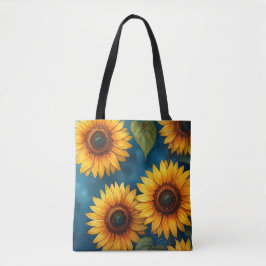 Bright Zonnebloem Dag Canvas tas