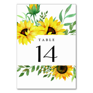 Bright Zonnebloemen Rustieke Waterverf Bloemen Bru Kaart