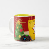 BrightChristmas Kleuren Koffie Mok (Voorkant links)