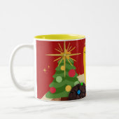 BrightChristmas Kleuren Koffie Mok (Links)