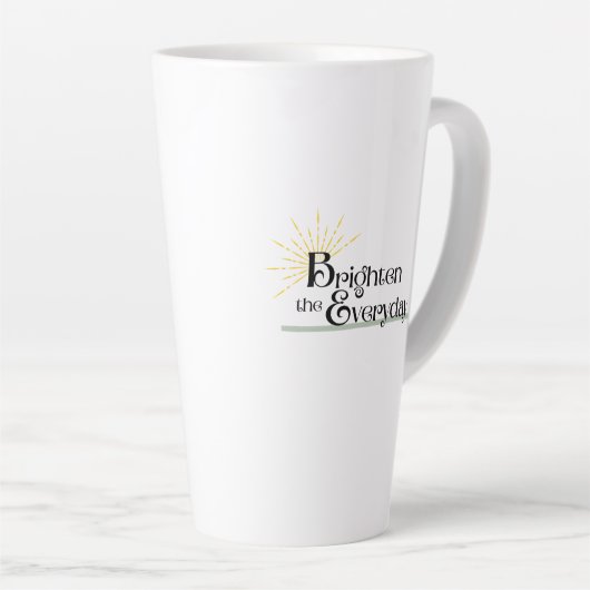 Brighten the Everyday Latte Mug Latte Mok (Rechterhoek)