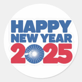 Brighten Up 2025 Gelukkig Nieuwjaar Sticker