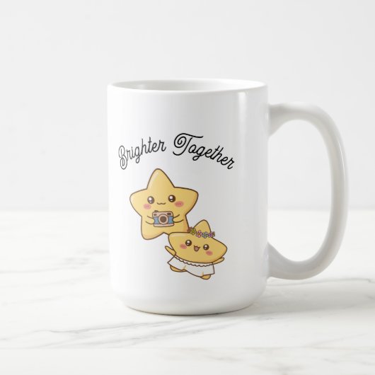 Brighter Together – Cadeaomok voor leuke koppels Koffiemok (Rechts)