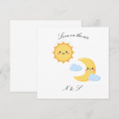 Brighter Together - Sun & Moon sticker Kaart (Voorkant / Achterkant)