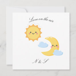Brighter Together - Sun & Moon sticker Kaart
