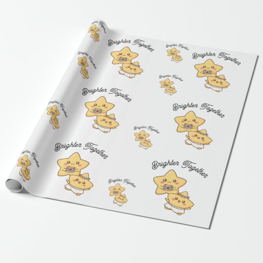 Brighter Together – Wrapping papper Cadeaupapier (Uitgerold)
