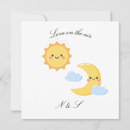 Brighter Together - Zon & Maan sticker Kaart (Voorkant)