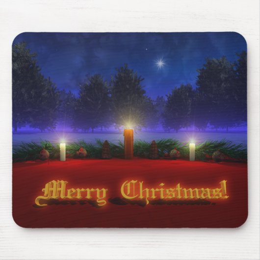 Brighter Vision Kerstmis Mousepad Muismat (Voorkant)