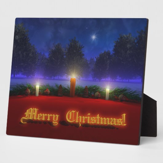 Brighter vuurt kerstfoto's fotoplaat (Zijkant)