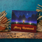 Brighter vuurt kerstfoto's fotoplaat (Zijkant)