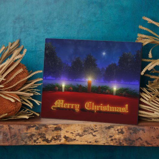 Brighter vuurt kerstfoto's fotoplaat (Zijkant)