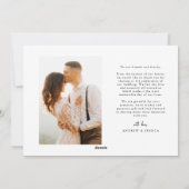 Brightest Light Of All White Wedding Announcement Feestdagenkaart (Achterkant)