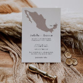 BRIGHTEST Mexico Wedding Invitation Kaart