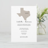 BRIGHTEST TEXAS Wedding Invitation Kaart (Staand voorkant)