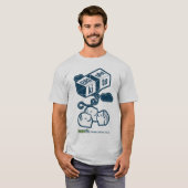 Brightkite.com Mensen, plekken, vrienden T-shirt (Voorkant volledig)
