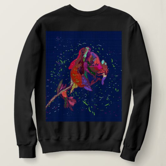 Brightly Colored Flower Sweatshirt (Design achterkant)