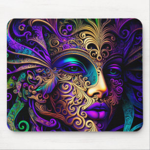 BRIGHTLY COLORED MARDI GRAS MASKS MUISMAT