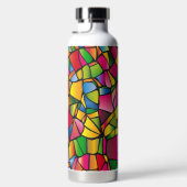 BRIGHTLY COLORED STAINED GLASS PATTERNS WATERFLES (Rechts)
