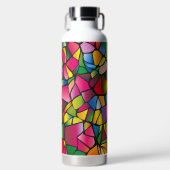BRIGHTLY COLORED STAINED GLASS PATTERNS WATERFLES (Voorkant)