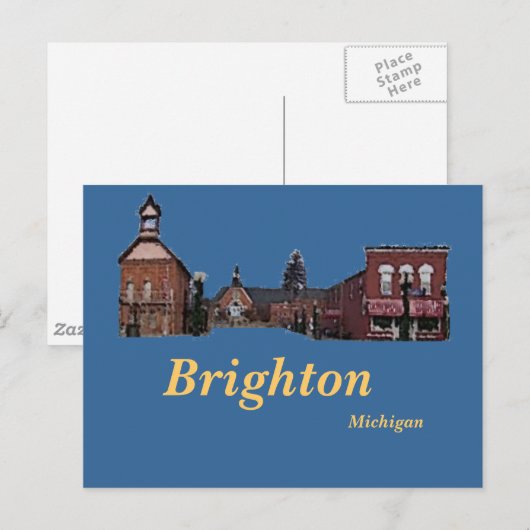 Brighton#56, Brighton, Michigan Briefkaart (Voorkant / Achterkant)