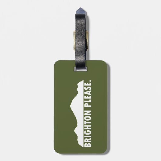 Brighton alsjeblieft bagagelabel (Achterkant verticaal)