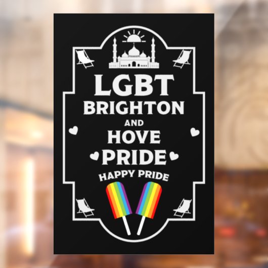 Brighton and Hove trots Raamsticker (Vel 2)