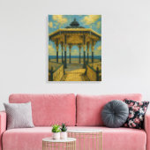 Brighton Bandstand Glow – Seaside Pavilion Canvas Afdruk (Insitu (Woonkamer))