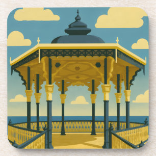 Brighton Bandstand – Kustarchitectuur Kunst Bier Onderzetter