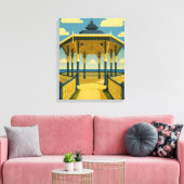 Brighton Bandstand – Kustarchitectuur Kunst Canvas Afdruk (Insitu (Woonkamer))