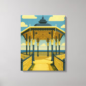 Brighton Bandstand – Kustarchitectuur Kunst Canvas Afdruk (Voorkant)