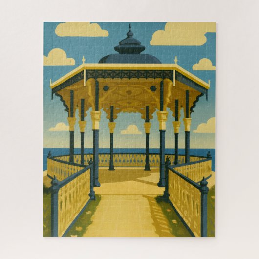 Brighton Bandstand – Kustarchitectuur Kunst Legpuzzel (Verticaal)