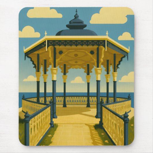 Brighton Bandstand – Kustarchitectuur Kunst Muismat (Voorkant)
