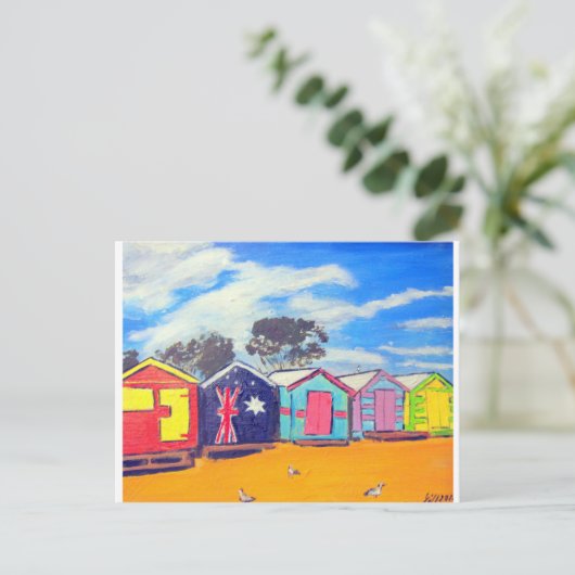 Brighton Bathing Boxes Briefkaart (Staand voorkant)