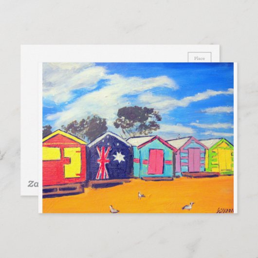 Brighton Bathing Boxes Briefkaart (Voorkant / Achterkant)