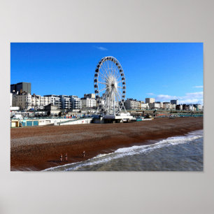 Brighton Beach England Foto Poster