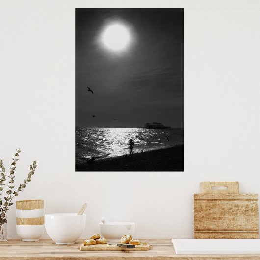 Brighton Beach England Poster (Keuken)