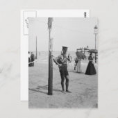 Brighton Beach Life Guard, 1906 Briefkaart (Voorkant / Achterkant)