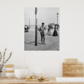 Brighton Beach Lifeguard, begin jaren '00 Poster (Keuken)
