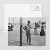Brighton Beach Lifeguard, begin jaren 1900 Briefkaart (Voorkant / Achterkant)