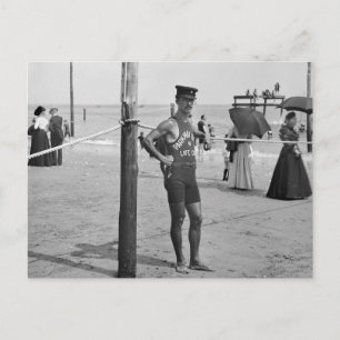 Brighton Beach Lifeguard, begin jaren 1900 Briefkaart