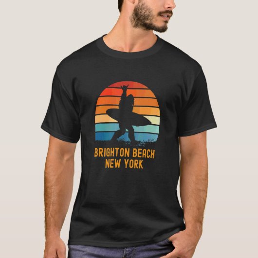 Brighton Beach New York Sasquatch Souvenir T-shirt (Voorkant)