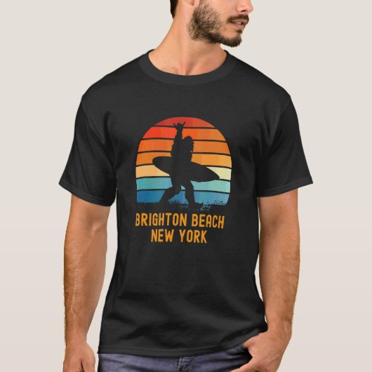 Brighton Beach New York Sasquatch Souvenir T-shirt (Voorkant)