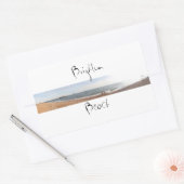 Brighton Beach Rechthoekige Sticker (Envelop)