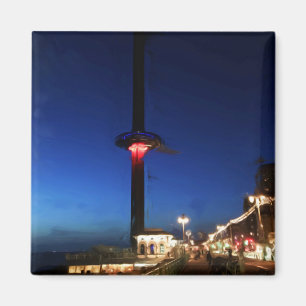 Brighton British Airways i360 's nachts Magneet
