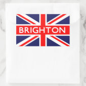 Brighton: Britse vlag Rechthoekige Sticker (Tas)