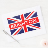 Brighton: Britse vlag Rechthoekige Sticker (Envelop)