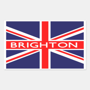 Brighton: Britse vlag Rechthoekige Sticker