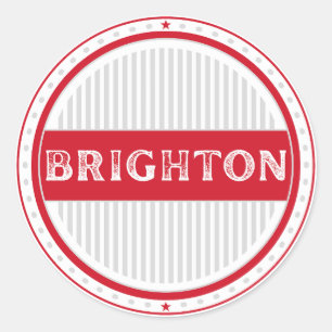 Brighton City Pride Embleem – Engelse identiteit Ronde Sticker