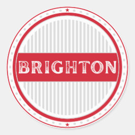 Brighton City Pride Emblem – English Identity Ronde Sticker